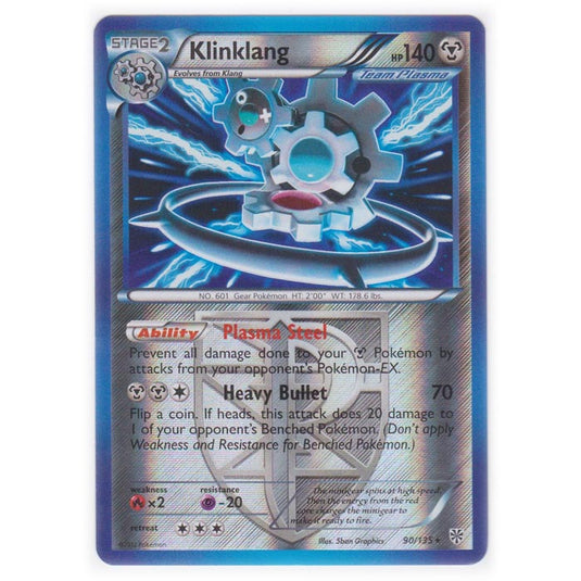 Pokemon - Black & White - Plasma Storm (Reverse Holo) - Klinklang - 90/135