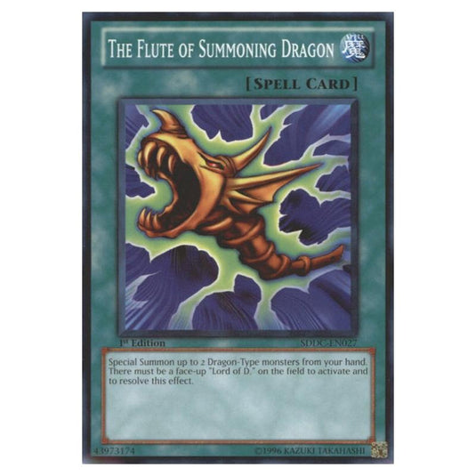 Yu-Gi-Oh! - Dragons Collide Structure Deck - The Flute of Summoning Dragon (Common) SDDC-EN027