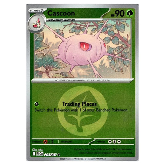 Pokemon - Mega Evolution - Ascended Heroes - Energy Reverse Holo - Cascoon - 014/217