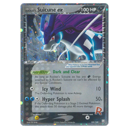Pokemon - EX Team Rocket Returns - Rocket's Suicune ex - 105/109