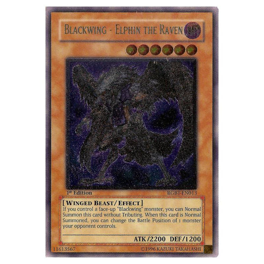 Yu-Gi-Oh! - Raging Battle - Blackwing - Elphin the Raven (Ultimate Rare) RGBT-EN013