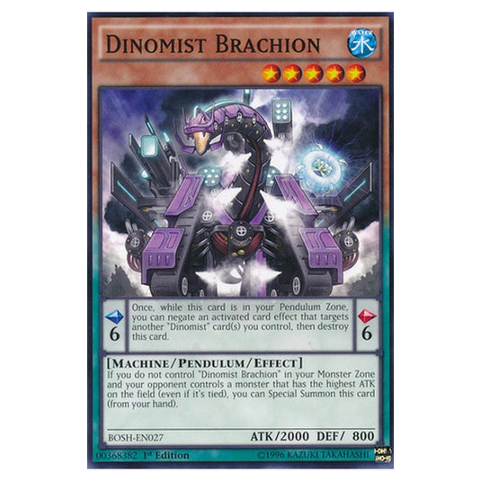 Yu-Gi-Oh! - Breakers of Shadow - Dinomist Brachion (Common) BOSH-EN027