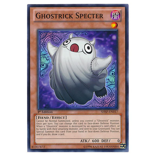 Yu-Gi-Oh! - Shadow Specters - Ghostrick Specter (Common) SHSP-EN017
