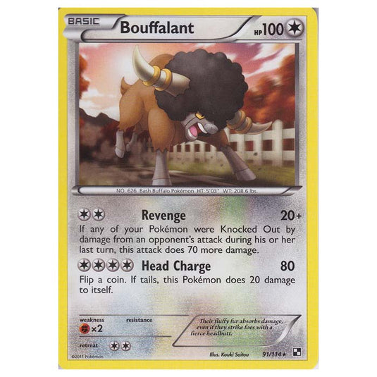 Pokemon - Black & White - Bouffalant 91/114