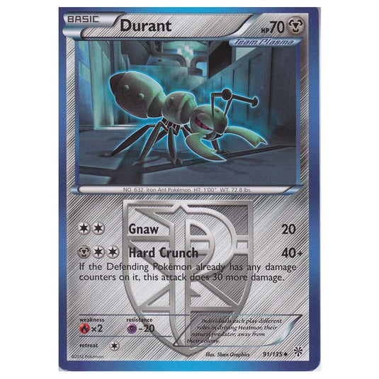 Pokemon - Black & White - Plasma Storm - Durant - 91/135