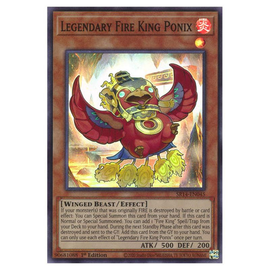 Yu-Gi-Oh! - Structure Deck - Fire Kings - Legendary Fire King Ponix (Super Rare) SR14-EN045