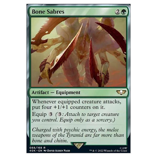 Magic The Gathering - Universes Beyond - Warhammer 40k - Bone Sabres - 088/168