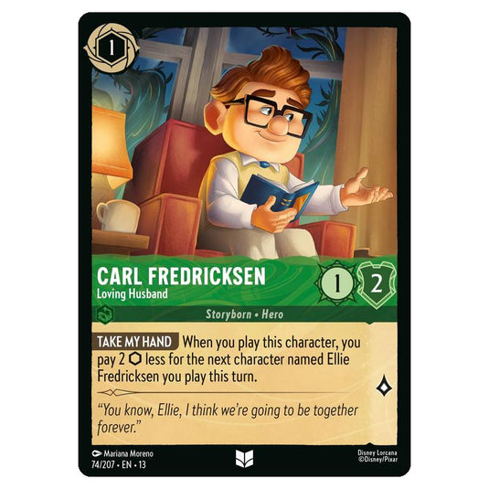 Lorcana - Attack of the Vine - Carl Fredricksen - Loving Husband (Uncommon) - 74/207