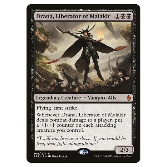 Magic The Gathering - Battle For Zendikar - Drana, Liberator Of Malakir - 109/274 (Foil)