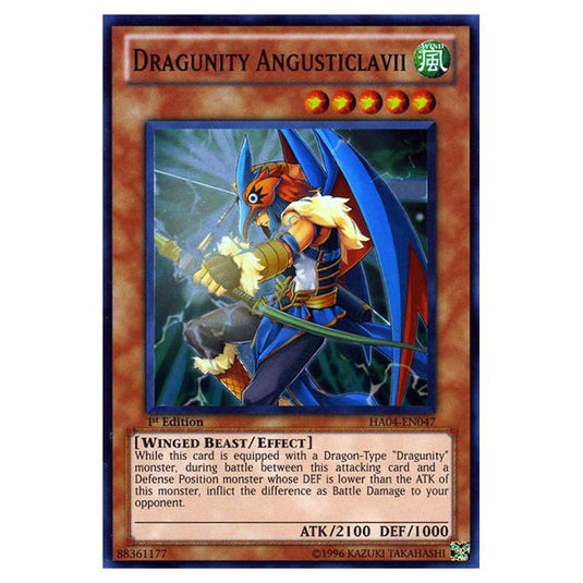 Yu-Gi-Oh! - Hidden Arsenal 4 - Trishula's Triumph - Dragunity Angusticlavii (Super Rare) HA04-EN047