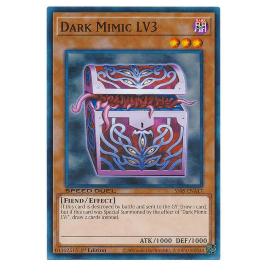 Yu-Gi-Oh! - Speed Duel Starter Decks - Twisted Nightmares - Dark Mimic LV3 (Common) SS05-ENA17