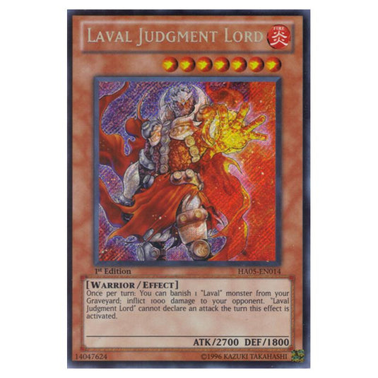 Yu-Gi-Oh! - Hidden Arsenal 5 - Steelswarm Invasion - Laval Judgment Lord (Secret Rare) HA05-EN014