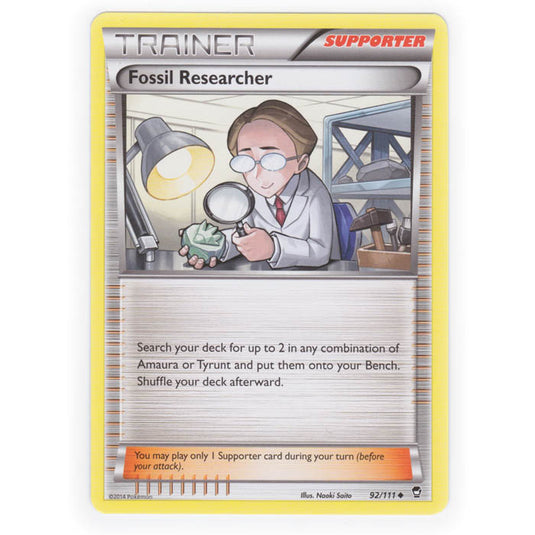 Pokemon - XY Furious Fists - Fossil Researcher - 92/111