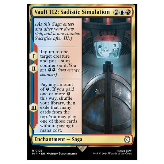 Magic The Gathering - Universes Beyond - Fallout - Vault 112: Sadistic Simulation - 0123