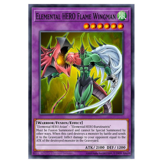 Yu-Gi-Oh! - Speed Duel GX - Duel Academy Box - Elemental HERO Flame Wingman (Common) SGX1-ENA21