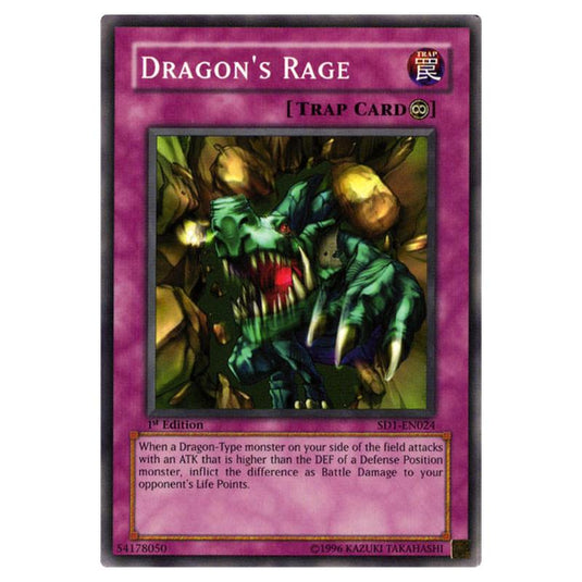 Yu-Gi-Oh! - Structure Deck - Dragon\\'s Roar - Dragon\\'s Rage (Common) SD1-EN024