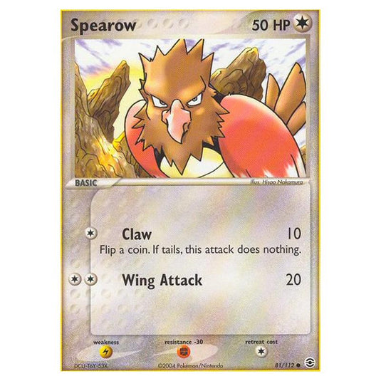 Pokemon - EX Series - FireRed & LeafGreen - Spearow - 81/112