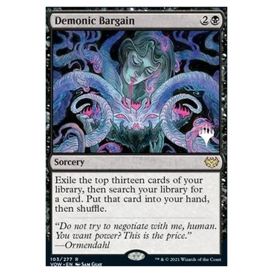 Magic The Gathering - Innistrad: Crimson Vow Promos - Demonic Bargain - 103/277