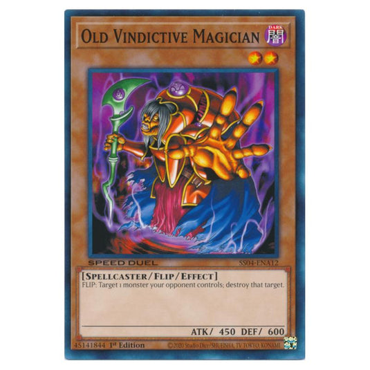 Yu-Gi-Oh! - Speed Duel Starter Decks - Match of the Millennium - Old Vindictive Magician (Common) SS04-ENA12