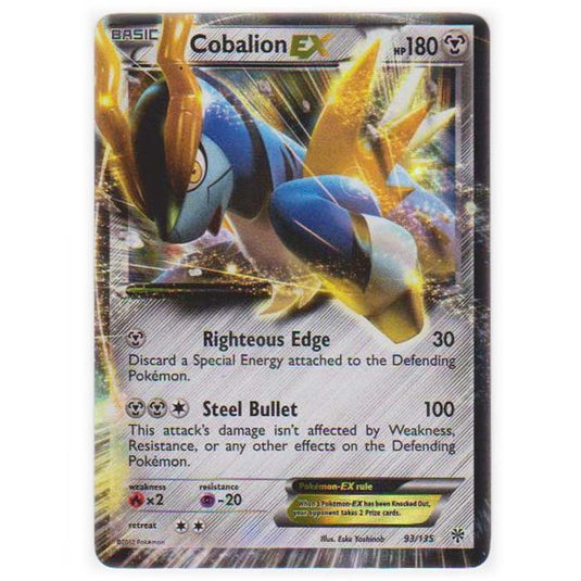 Pokemon - Black & White - Plasma Storm - Cobalion-EX - 93/135