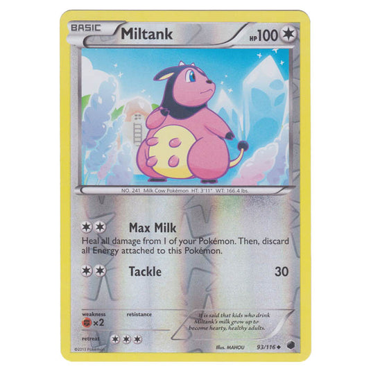 Pokemon - Black & White - Plasma Freeze - (Reverse Holo) Miltank - 93/116