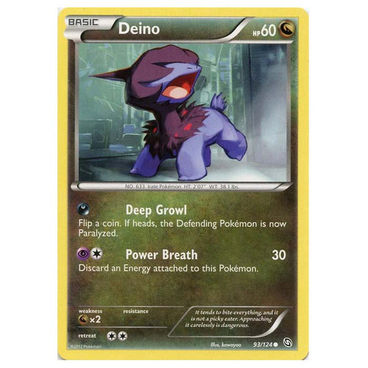 Pokemon - Black & White - Dragons Exalted - Deino - 93/124