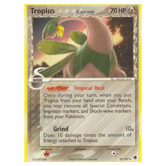 Pokemon - EX Dragon Frontiers - Tropius δ Delta Species - 023