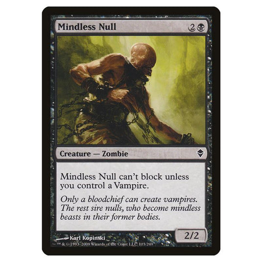 Magic The Gathering - Zendikar - Mindless Null - 103/249 (Foil)