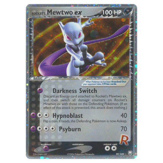 Pokemon - EX Team Rocket Returns - Rocket's Mewtwo ex - 099/109