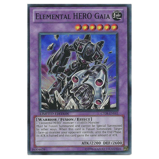Yu-Gi-Oh! - Collectible Tins 2011 Wave 1 - Elemental HERO Gaia (Super Rare) CT08-EN011