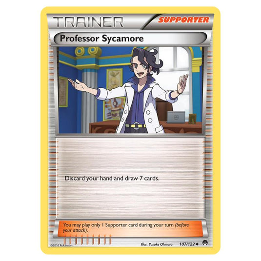Pokemon - XY - Breakpoint - Professor Sycamore - 107/122 (Reverse Holo)