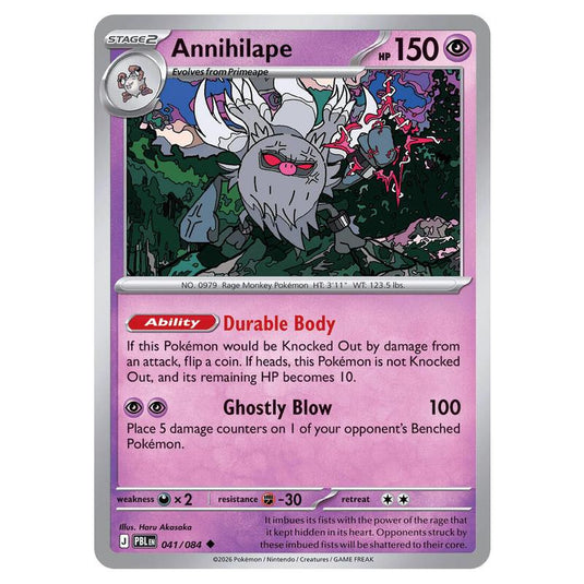 Pokemon - Mega Evolution - Pitch Black - Annihilape - 041/084
