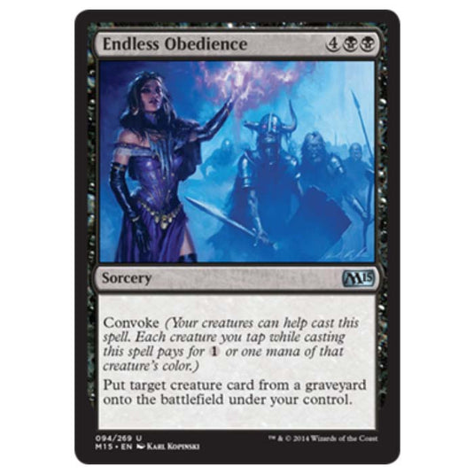 Magic the Gathering - M15 Core Set - Endless Obedience - 94/269