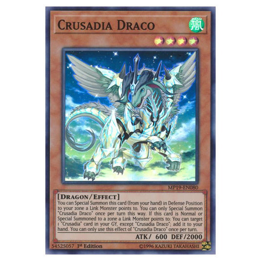 Yu-Gi-Oh! - 2019 Gold Sarcophagus Tin Mega Pack - Crusadia Draco (Super Rare) MP19-EN080