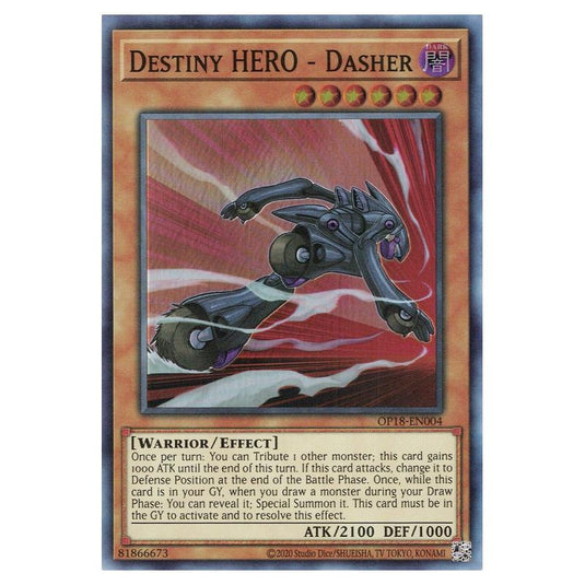 Yu-Gi-Oh! - OTS Tournament Pack 18 - Destiny HERO - Dasher (Super Rare) OP18-EN004