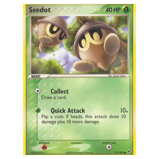 Pokemon - EX Deoxys - Seedot - 071/107