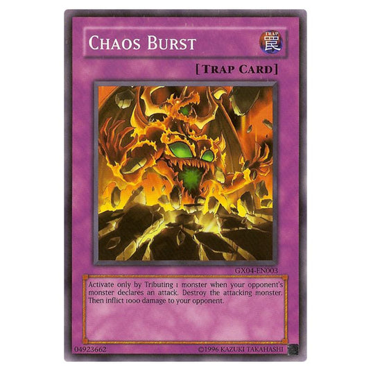 Yu-Gi-Oh! - Yu-Gi-Oh! GX Tag Force 2 promotional cards - Chaos Burst (Super Rare) GX04-EN003