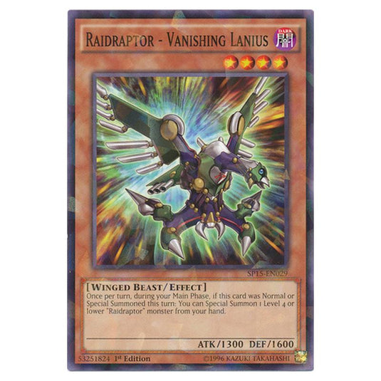 Yu-Gi-Oh! - Star Pack ARC-V - Raidraptor - Vanishing Lanius (Shatterfoil Rare) SP15-EN029