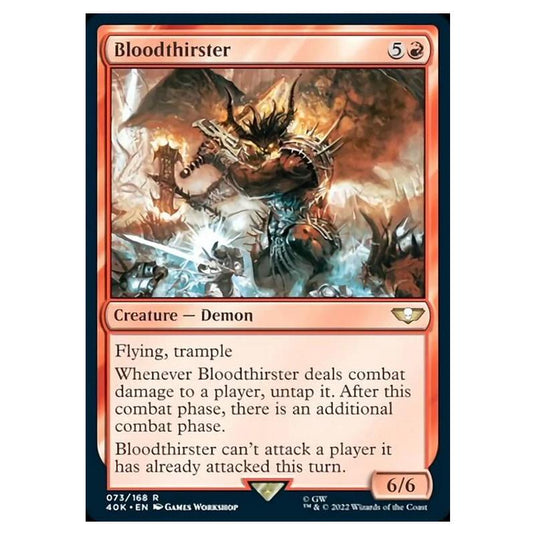 Magic The Gathering - Universes Beyond - Warhammer 40k - Bloodthirster - 073/168
