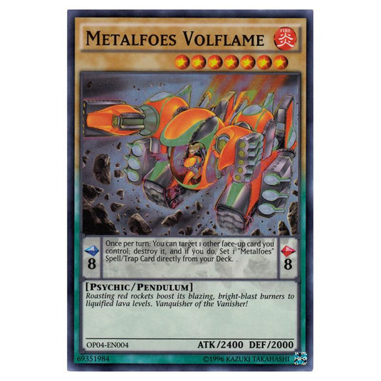 Yu-Gi-Oh! - OTS Tournament Pack 4 - Metalfoes Volflame (Super Rare) OP04-EN004