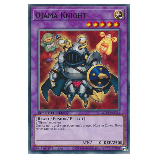 Yu-Gi-Oh! - Speed Duel GX - Duel Academy Box - Ojama Knight (Common) SGX1-ENC23