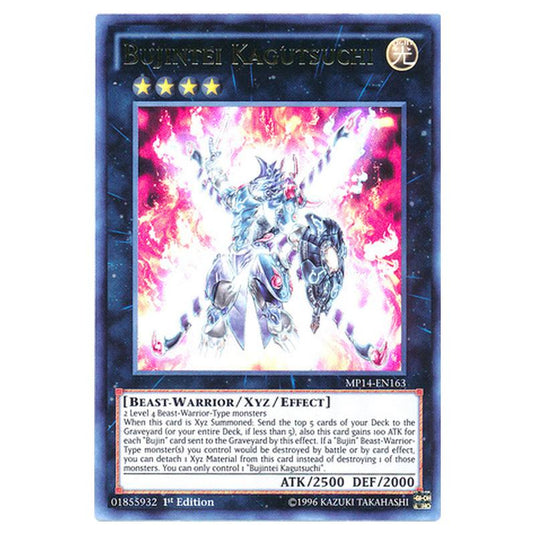 Yu-Gi-Oh! - 2014 Mega-Tin Mega Pack - Bujintei Kagutsuchi (Ultra Rare) MP14-EN163