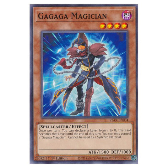 Yu-Gi-Oh! - 2-Player Starter Set - Gagaga Magician (Common) STAX-EN034