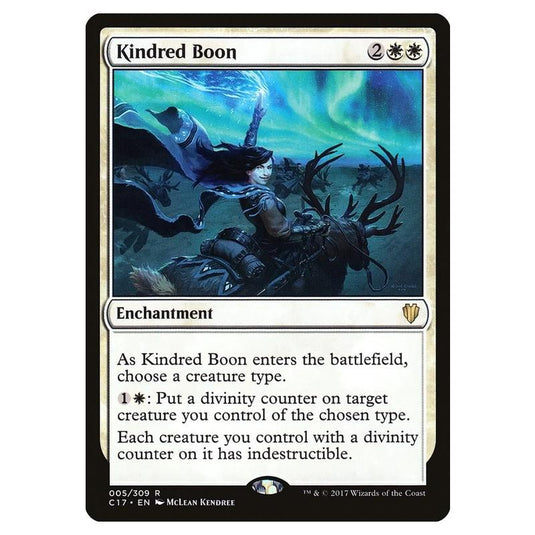 Magic The Gathering - Commander 2017 - Kindred Boon - 005/309