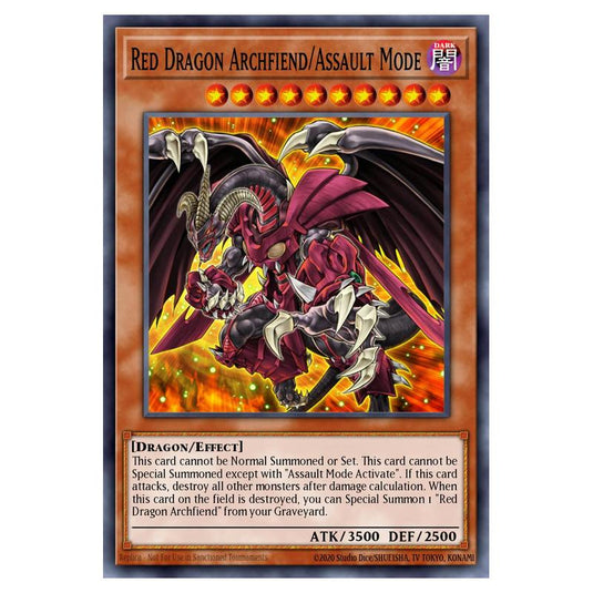 Yu-Gi-Oh! - Structure Deck - The Crimson King - Red Dragon Archfiend/Assault Mode (Common) SDCK-EN017