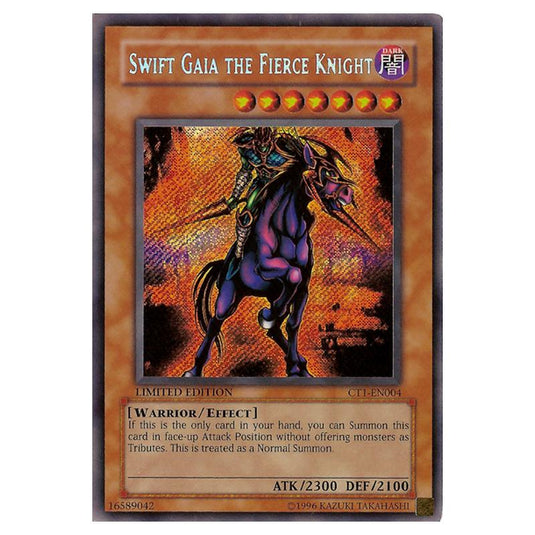 Yu-Gi-Oh! - Collectible Tins 2004 - Swift Gaia the Fierce Knight (Secret Rare) CT1-EN004