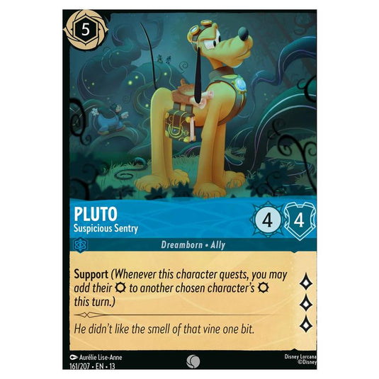 Lorcana - Attack of the Vine! - Pluto - Suspicious Sentry (Common) - 161/207