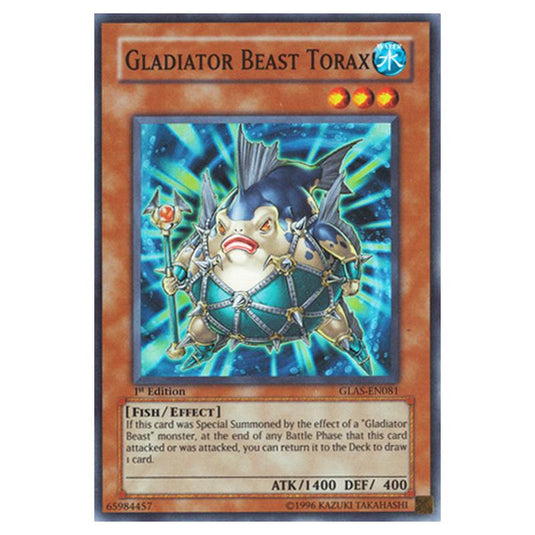 Yu-Gi-Oh! - Gladiator\'s Assault - Gladiator Beast Torax (Super Rare) GLAS-EN081