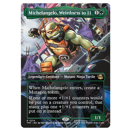 Magic The Gathering - Teenage Mutant Ninja Turtles - Michelangelo, Weirdness to 11 - 0214