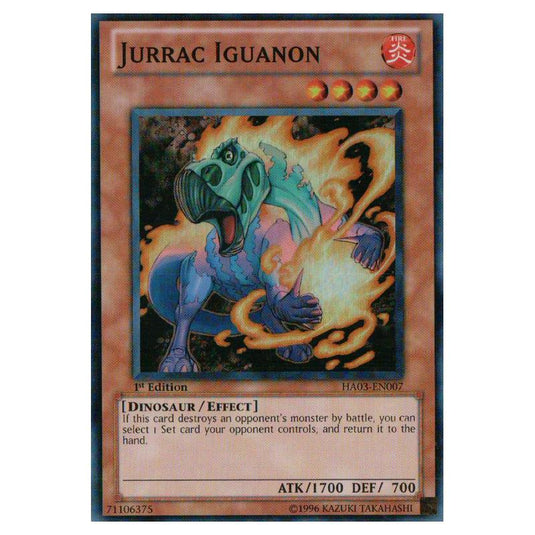 Yu-Gi-Oh! - Hidden Arsenal 3 - Jurrac Iguanon (Super Rare) HA03-EN007